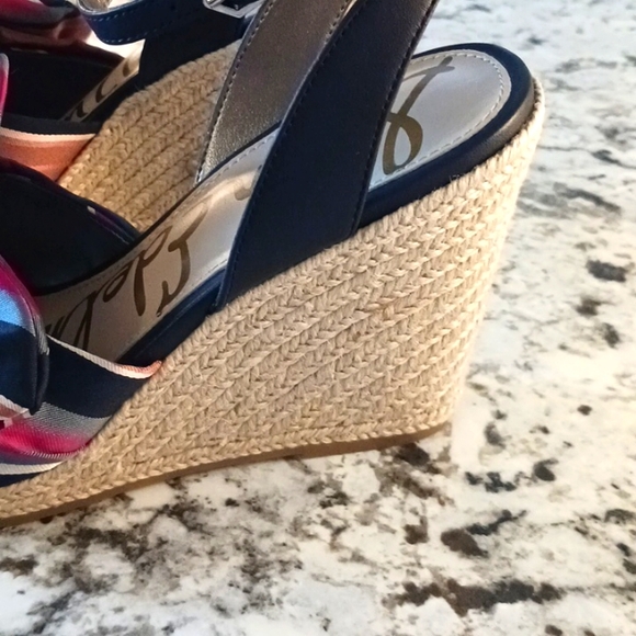 💒 Sam Edelman wedge sandals size 7 1/2 NWOB - Picture 5 of 9